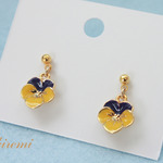 33-黄色いお花のピアス