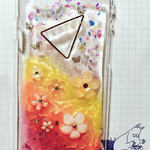 お花キラキラiPhoneカバー