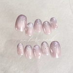 ピンクパープルmag nail/ネイルチップ