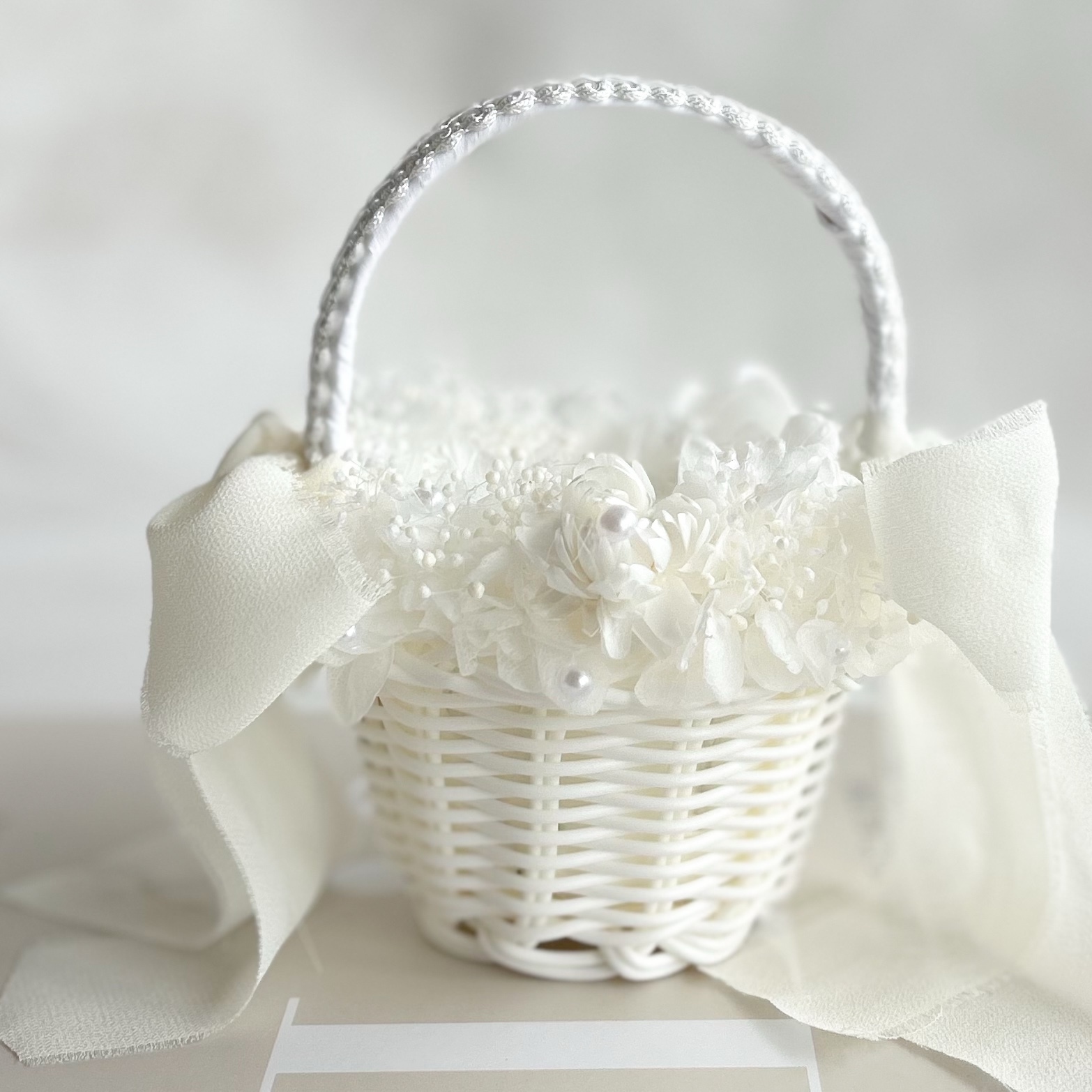 確認画像①】天然素材籐籠花束ブーケブートニアまとめ売りセット