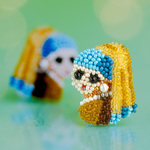 【再販】ピアス イヤリング / 真珠の耳飾りの少女  / フェルメール / ビーズ刺繍