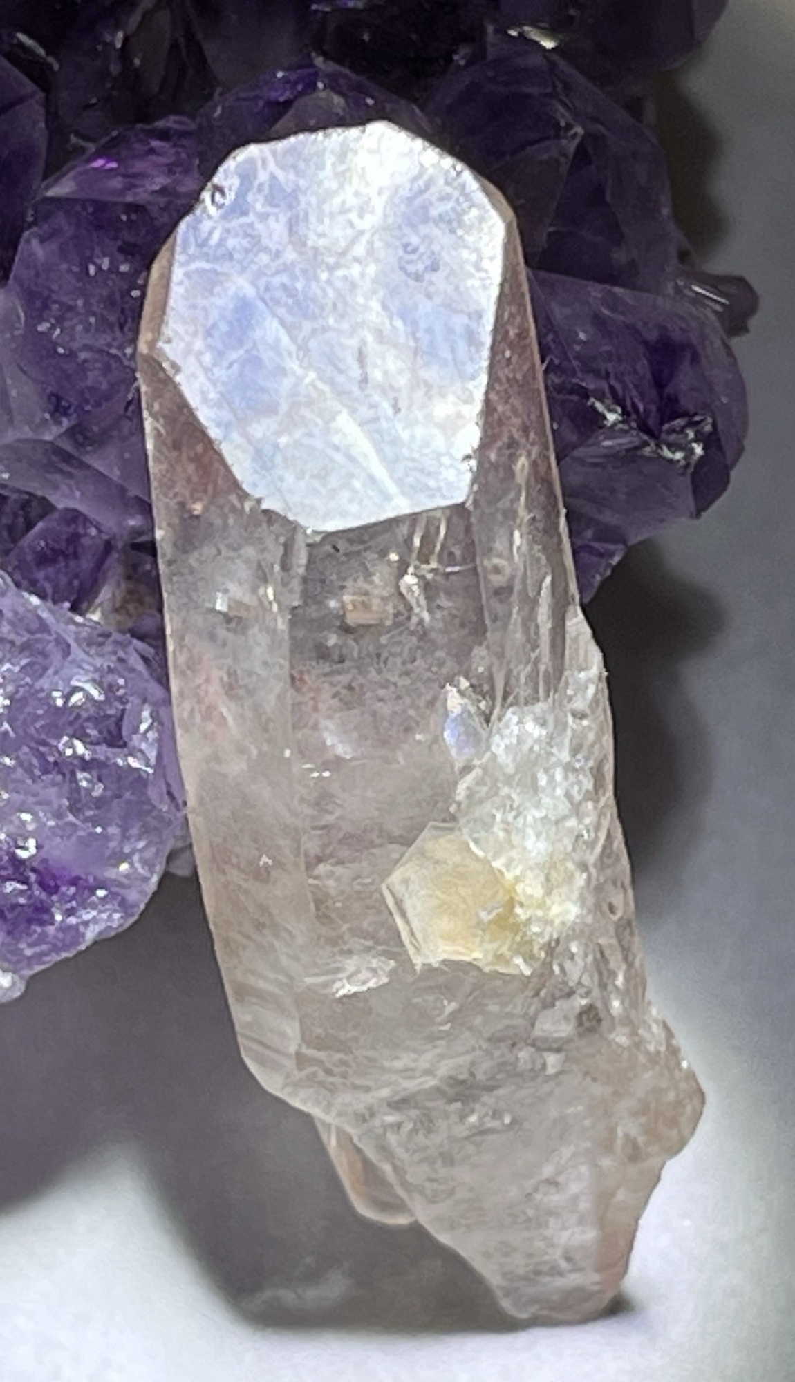 タビュラー　レシーバー　マニフェステーション（貫入水晶）✨　ヒマラヤ産　原石 タビュラー レシーバー マニフェステーション（貫入水晶