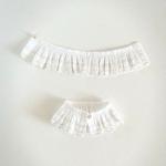 刺繍スカラップのつけ襟（ホワイト）