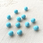 水色の空　チェコビーズ　5mm 12個