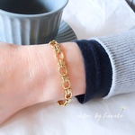 新作　シンプル　18K　高見え　人気　高品質　上品　大人女子　モダン　デザイン　デイリー使い　サージカルステンレス　316L　ブレスレット