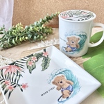 北欧柄ボウル・小皿のSET