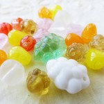 ヴィンテージチェコビーズセットフルーツ！２６個