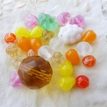 ヴィンテージチェコビーズセットフルーツ＋Tea！２７個