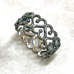 シルバーリング●オープンハート●銀古美●silver925 / SR-3145-AS