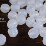 milky white 6mm メロン チェコビーズ 20個