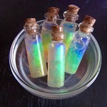 虹色ボトル　液体結晶