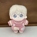 ぬい服 10cm 3点セット ぬいぐるみ ぬい活 推し活 着せ替え服 サロペット カットソー生地  ピンク  ぬい撮り