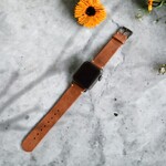 ※ttth様オーダー品※　アップルウォッチバンド　本革　ｲﾀﾘｱﾝﾚｻﾞｰ　MossGreen　モスグリーン