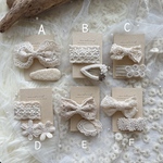 限定セール！レース刺繍ヘアピン2点セット　お誕生日プレゼント/出産祝い/プチギフトにも