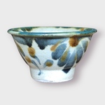 【益子焼・キマノ陶器】4寸（Φ12㎝） 飯椀　藍呉須・花火