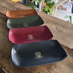 再販!! 送料無料【しっかり厚みのある】本革レザートレイ／カルトン キャッシュトレイ