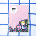 《new》メモ用紙　memo paper　A7　「ひょっこり花畑」