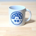 【シロクマ乳業】プリントマグカップ　Sサイズ　牛乳瓶フタ風デザイン
