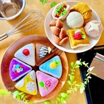 おままごと☆フェルトで三角ケーキ&パン屋さん