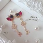 【103】A  鍵モチーフ♡ピアス(イヤリング)