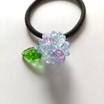 紫陽花 ヘアゴム 青と紫