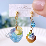 雨上がりの紫陽花　ピアス/イヤリング＊ミニチュア