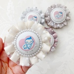 【マタニティロゼット】マタニティ　プレママ　マタニティロゼット　マタニティキーホルダー　妊娠中　母子手帳　おなかに赤ちゃんがいます　ベビー　くすみカラー　赤ちゃん　戌の日　プレママ　初マタ　安定期