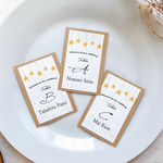 エスコートカード ¥70 星 結婚式