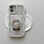 スマホグリップ　スマホスタンド　「beans neutral gold」　スマホスタンド　レジンアクセサリー