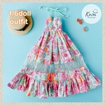 Liberty Betsy ネオンオレンジのワンピース  ドール服 ドールアウトフィット
