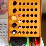 シャチハタ印＆認印＆ゴム印などの印鑑ケース　印鑑立て　印鑑整理