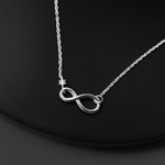 silver925 インフィニティ♾️1粒 CZ ダイヤ ネックレス/s925/インフィニティー/ kiitos
