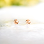 【インペリアルトパーズのお守りピアス】黄色 / 4mm / 天然石 /サージカルステンレス/つけっぱなしok