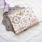 16cmフラットポーチ/インド刺繍ポーチ/メイクポーチ