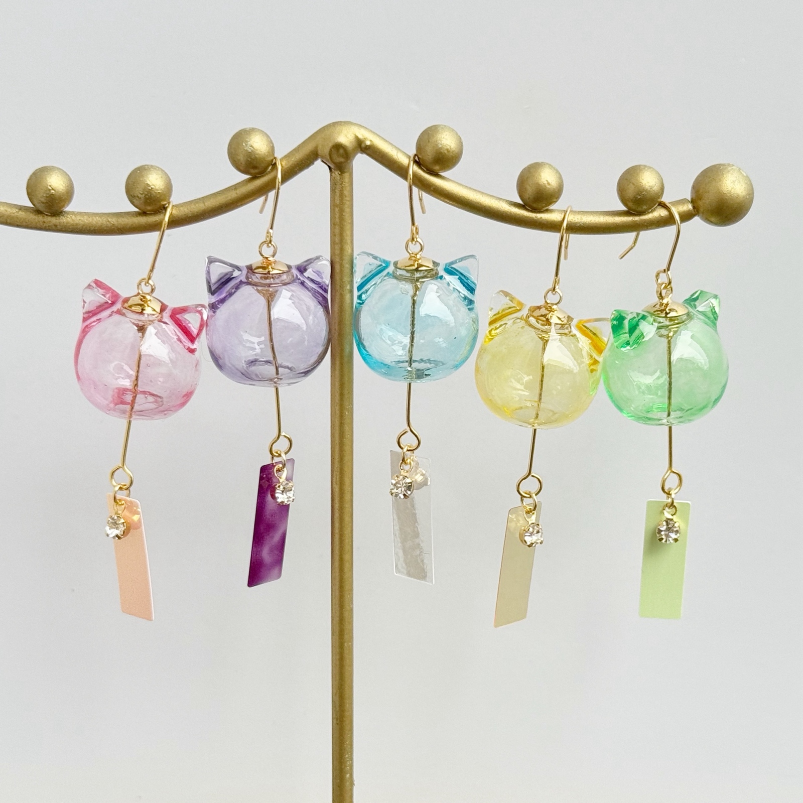 ねこりん –猫風鈴のピアス／イヤリング イヤーカフも