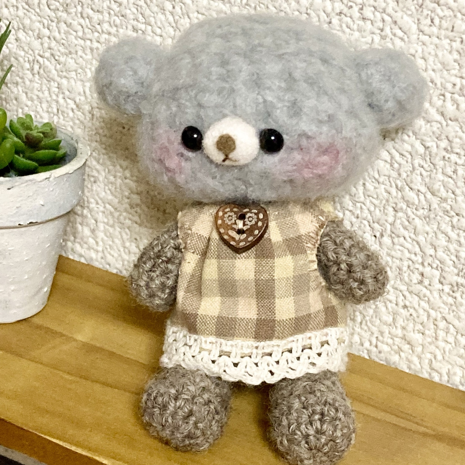 くまちゃん　着せ替えあみぐるみ あみぐるみ くまちゃん お着替えセット - LIBYANGLASS'S GALLERY