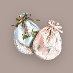 新作‼︎まんまる巾着ポーチ☆ライラック柄