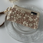 かぎポーチ★インド刺繍リボン