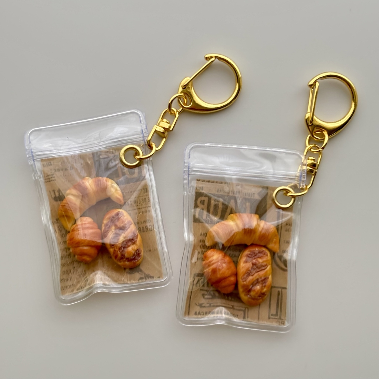 ミニチュアパン袋詰めキーホルダー【A】 - ちゃまハウス | minne