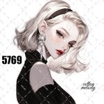 original sticker « no.5769 »     //     人物ステッカー オリジナルステッカー オリジナル人物ステッカー ステッカー cotton melody 