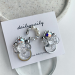 【silver】うるうる ➕イヤーカフ　ピアス・イヤリング　dailymaily キラキラアクセサリー　大人可愛い　透明感