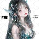 original sticker « no.5791 »     //     人物ステッカー オリジナルステッカー オリジナル人物ステッカー ステッカー cotton melody 