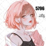 original sticker « no.5796 »     //     人物ステッカー オリジナルステッカー オリジナル人物ステッカー ステッカー cotton melody 