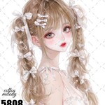 original sticker « no.5808 »     //     人物ステッカー オリジナルステッカー オリジナル人物ステッカー ステッカー cotton melody 