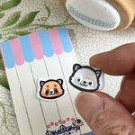 レッサーパンダのにっこりハンコ｜ほっこりメッセージのおともに