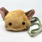 ※訳あり品※おかおポーチ(アグーチ<薄茶>)