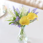 枯れないこぼれない　癒しの花時間　〜ラベンダーとカラーのウォーターアレンジ