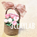 ☆送料無料☆ピンクの薔薇籠