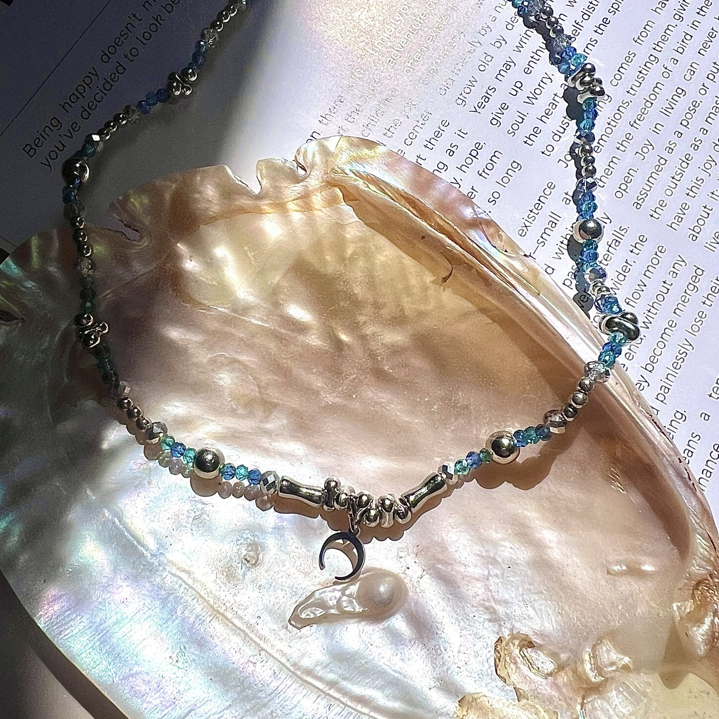 Y2K ストラップ シルバーアクセサリー 蝶々 jiasecond.】バタフライダブルチェーンネックレス