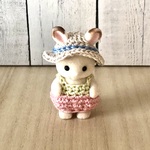 シルバニア　赤ちゃんウサギの麦わら帽子